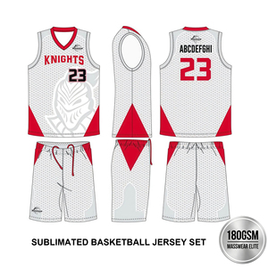 Conjunto de Camiseta y Pantalones Cortos de Baloncesto Personalizados, Uniforme de Baloncesto Varsity para Escuela Secundaria, Kit de Sublimación Transpirable de Secado Rápido de 180GSM - Product Image 1