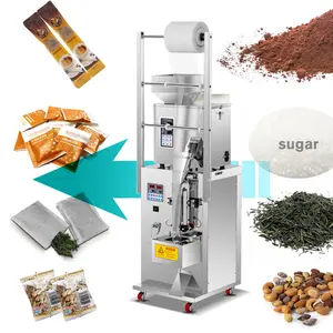 Mesin pengemasan tas beras otomatis, mesin kemasan kantong beras otomatis sepenuhnya otomatis 500g 1kg 2kg 5 kiloan