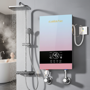 Chauffe-<span class=keywords><strong>eau</strong></span> instantané intelligent 5500W, chauffe-<span class=keywords><strong>eau</strong></span> électrique sans réservoir, chauffe-<span class=keywords><strong>eau</strong></span> instantané pour appartement, douche - Product Image 1