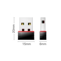 Realtek-tarjeta de red LAN inalámbrica, miniadaptador Wifi usb para PC, 2,4 Ghz, 150Mbps