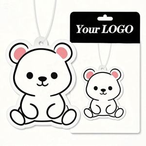 ตัวอย่างฟรี น้ำหอมปรับอากาศในรถยนต์ กลิ่นส้มหวาน พิมพ์โลโก้ตามสั่ง พร้อมเชือกและระบบระเหยธรรมชาติ - Product Image 1