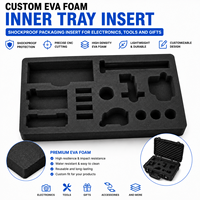 Insert d'emballage personnalisé en mousse PP/EVA, antichoc, antistatique, étanche, ignifuge, conforme RoHS, pour l'électronique