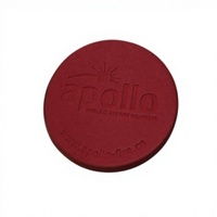 Ensemble de sous-verres en cuir PU élégant et imperméable, imprimé en sérigraphie personnalisée, style européen, pour boissons, utilisation promotionnelle