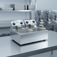 Friteuse électrique commerciale grande capacité pour frites et poulet