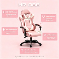 Chaise de Gaming Robuste Rose et Blanche 200KG, Plusieurs Couleurs au Choix, Idéale pour la Maison, le Bureau, les Cadeaux, Qualité Stable, Vente en Gros Disponible
