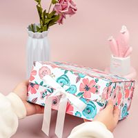 Fabricant de boîtes en papier pliables à motifs imprimés de qualité, boîtes cadeaux rigides pliables magnétiques pour cadeaux de fête des mères, vêtements de marque