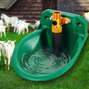 <span class=keywords><strong>Distributeur</strong></span> d'<span class=keywords><strong>eau</strong></span> de chèvre à Valve en cuivre bol en plastique vert bol d'<span class=keywords><strong>eau</strong></span> Durable pour bol à boire de chèvre de mouton - Product Image 2