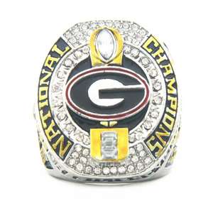 Grensoverschrijdende Groothandel Hoge Kwaliteit 2021 Universiteit Georgia Bulldog University League Kampioen Ring Mode Sieraden Ring - Product Image 6