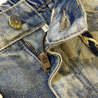 Shorts Bermuda Homme Ample en Denim Polyester/Coton Taille Mi-Haute Style Streetwear – Vente Directe Usine, Service OEM