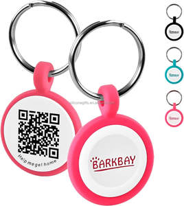 Vente en gros de colliers de chien vierges avec <span class=keywords><strong>code</strong></span> QR à l'arrière, étiquette en silicone pour animaux de compagnie pour la gravure - Product Image 3