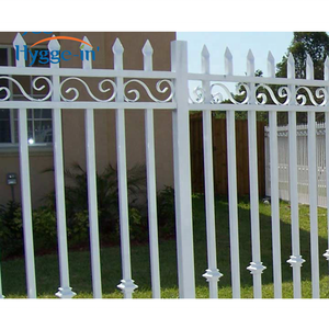 Cổng Nhôm Trang Trí An Ninh Philippines Cổng Sắt Rèn Màu Trắng Và Hàng Rào Có Vòng Hàng Rào Sân Cho Hồ Bơi - Product Image 1