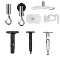 Clips de barre en T de peinture blanche avec deux supports Surface Nap pour accessoires d'éclairage de système de suspension LED avec fonction de chute