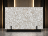Dalle de pierre semi-précieuse en agate blanche rétroéclairée pour panneau mural LED, comptoir de bar, plateau de table, dessus de vanité, surface décorative