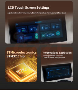 Machine à expresso italienne semi-automatique VFE à double chaudière pour usage commercial, domestique, bureau et café, chaudière à vapeur de 1,8 L, chaudière à café de 0,85 L - Product Image 3