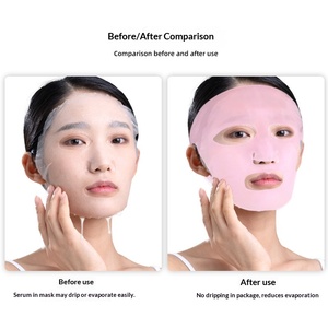 Washable Reusable Silicone Sheet Mask Cover Earloop Facial Mask Holder Prevent Essence Evaporation for Home Skin Care - Product Image 3