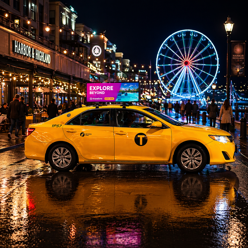 Taxi Top Double Face P5 Car