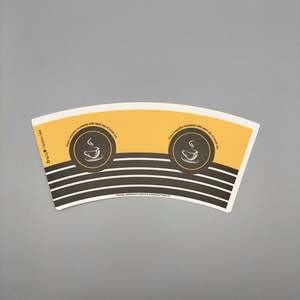 Gobelet en carton spécial double face en PE de qualité alimentaire pour boissons et collations, impression flexographique, modèle pour emballage, vente en gros - Product Image 2