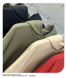 <span class=keywords><strong>Sweat</strong></span>-shirt à <span class=keywords><strong>capuche</strong></span> décontracté en coton 400g, coupe ample et oversize, unisexe, pour couple, en stock, automne/hiver - Product Image 3