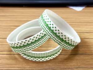 パレスチナのシリコーンリストバンド、グリーンKuffiyehシリコーンリストバンド、パレスチナのためのスイカブレスレット - Product Image 2