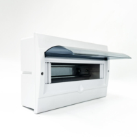 Boîtier de distribution professionnel AM 13 voies pour disjoncteurs, indice de protection IP30, 220-240V, en plastique, avec verrouillage
