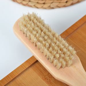 Pédicure 2 en 1 gommage Double face des pieds avec manche en bois <span class=keywords><strong>lime</strong></span> à pieds et <span class=keywords><strong>pierre</strong></span> ponce brosse de nettoyage brosse à épousseter les ongles - Product Image 3