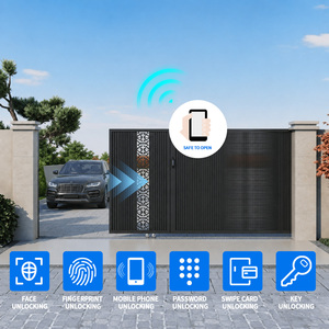 Puertas de Jardín Eléctricas de Aluminio Fundido Estilo Europeo al Mejor Precio, Puertas Altas <span class=keywords><strong>para</strong></span> Villas, Puerta de Patio <span class=keywords><strong>para</strong></span> Uso Doméstico - Product Image 2
