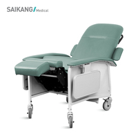SKE941 SAIKANG – chaise médicale mobile pliable, fauteuil inclinable manuel pour personnes âgées