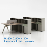 Poste de travail extensible 2, 4, 6, 8 places – Bureau de travail pour employés – Mobilier de bureau