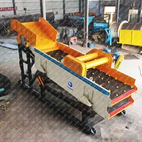 Équipement de criblage vibrant pour minerai d'or linéaire, acier au carbone haute dureté, moteur 100 kW, 380 V, capacité de criblage 0-300 t/h