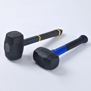 Gummi-Sledgehammer Nagelhammer mit Glasfasergriff Hochleistungs-Texturierter Griff Quadratische Schlagfläche für Keramikfliesen OEM - Product Image 3