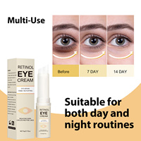 Sticks de crème contour des yeux au rétinol 5g en gros, hydratants au squalane, curcuma et astaxanthine pour cernes, poches sous les yeux, rides et ridules