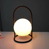 Lampe de bureau LED sphérique sans fil portable rechargeable et réglable chambre hôtel suspension sans fil avec télécommande