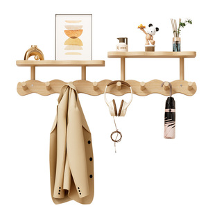 Perchero de pared, sin necesidad de taladrar, con ganchos detrás de la puerta, perchero multifuncional que ahorra espacio para dormitorio, entrada. - Product Image 5