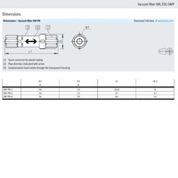Filtre régulateur d'air comprimé Original pour aspirateur VAF-PK-6 160239 VAF-PK-4 15889 VAF-PK-3 535883 4,6 mm Conforme RoHS