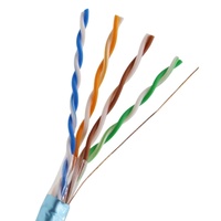 Cable Ethernet Cat5e/Cat6 de Alta Velocidad para Interiores, 305m, FTP/UTP, Revestimiento de PVC Impermeable, Compatible con POE, Transmisión de Datos Estable