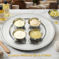 Miel Lait Pédicure Bain De Pieds Spa Kit dans UNE Boîte 4 en 1 Sel Y Compris Tremper Sucre Gommage Masque Hydratant crème de Massage