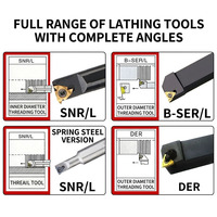 External Threading Tool Holder CNC Lathe Turning Tool SER/SEL Series 11ER/16ER Inserts OEM Alloy Steel HRC45