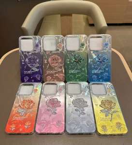 <span class=keywords><strong>Coque</strong></span> de Téléphone Papillon avec Support en Acrylique et Miroir Maquillage Électroplaqué Pailleté Style Tendance pour <span class=keywords><strong>iPhone</strong></span> 17 16 15 Pro Max - Product Image 1