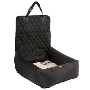 Direct Factory Eco-vriendelijke waterdichte modieuze klassieke hondenstoelverhoger met effen patroon, 900D nylon autostoelhoes voor honden - Product Image 5