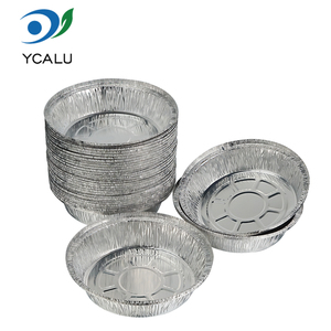 7 Inch Disposable Round <strong>Aluminum</strong> Pans Fast Food Take Out Pans <strong>Aluminum</strong> <strong>Container</strong> - Product Image 1