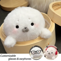 Peluche personnalisée en forme de boulette, mignonne, en coton PP doux, à remontée lente, anti-stress, cadeau Kawaii, vente en gros, OEM personnalisé