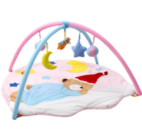 Cadeau de Pleine Lune de 0 à 1 an, jouets éducatifs, mains libres, couverture de jeu pour nouveau-né, tapis rampant