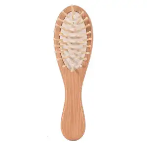 OEM Mini Travel Bamboo Wooden Healthy Comb air cushion Airbag hairdressing comb Hotel Household Comb Gift Item
