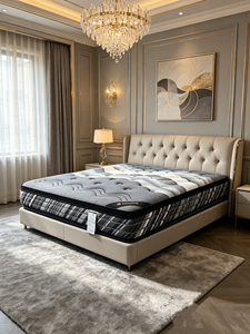 Matelas hybride orthopédique à ressorts ensachés pour appartement meublé - 30 cm d'épaisseur, fermeté moyenne, pour la maison, l'hôtel et l'hôpital - Product Image 1
