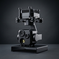 Caméra de tourelle EO/IR stabilisée sur 3 axes TZ130TB, triple capteur, zoom 30x, télémètre laser 3 km, caméra gimbal pour drone