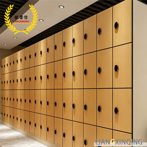 Commercial Gym Equipment Assembled Solid Phenolic Laminate Locker 6-Compartment 6-Door Adjustable Shelves Compact Storage CG8656 - Product Image 2