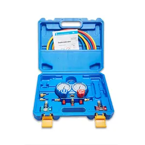 Máy đo áp suất R410 Auto AC bộ phận lạnh Manifold Đồng hồ đo Set