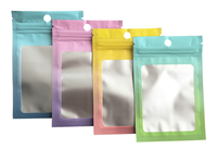 Sacs en plastique PE personnalisables avec film polyester pour fenêtre, idéaux pour les chips, les aliments pour animaux, les conserves et le sucre