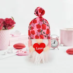 Boheng 2024 di San Valentino regali svedesi adorabili Rose rosse adorabili gnomi ripieni decorazioni per san valentino