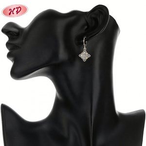 Juego de Collar y Aretes Hengdian con Circonitas Cúbicas AAA Chapadas en Oro de 18K, Joyería de Latón de 3 Piezas para Mujer, Bodas, Compromisos, Fiestas, Venta al Por Mayor - Product Image 3